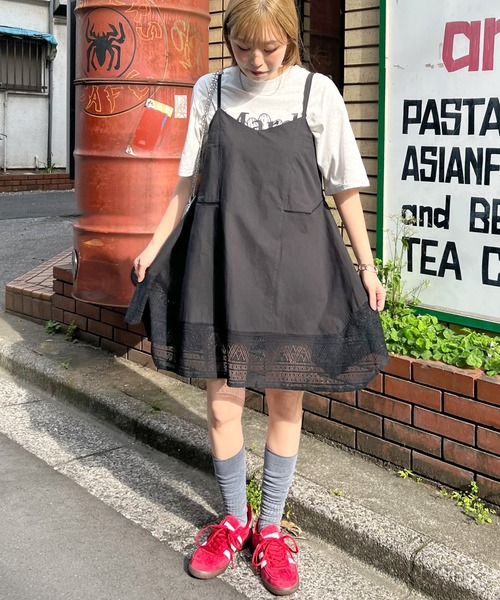 ABYS（アビス）の「パッチワーク裾レースキャミワンピース（ワンピース・レディース・ブラック/ホワイト・FREE）」の21枚目の写真