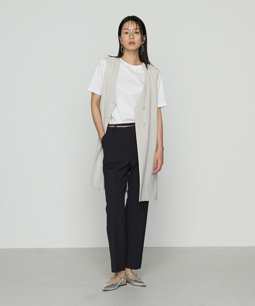 COMME CA（コムサ）の「スーピマコットンポンチ Tシャツ（Tシャツ/カットソー・レディース・ダークブルー/ホワイト/ブラック・11号/9号）」の13枚目の写真