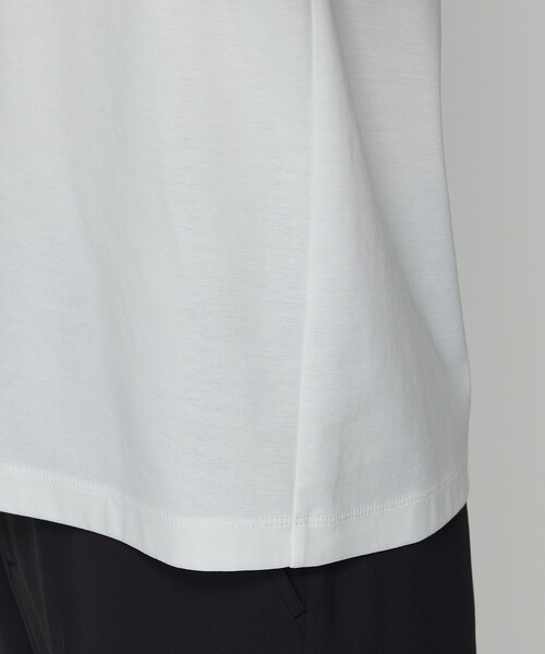 COMME CA（コムサ）の「スーピマコットンポンチ Tシャツ（Tシャツ/カットソー・レディース・ダークブルー/ホワイト/ブラック・11号/9号）」の7枚目の写真