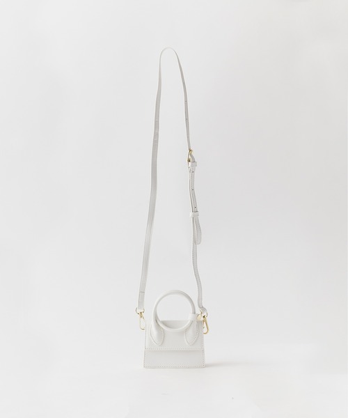 Chick（チック）の「Square Mini Shoulder & Hand Bag / スクエアミニハンドバッグ 2WAY（ショルダーバッグ・レディース・ホワイト/ブラック/シルバー・FREE）」の21枚目の写真