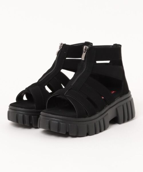 LUGG NAGG(ラグナグ)の「【BOBSON】【厚底】トラックソールグラディエーター【簡単着脱】(サンダル・レディース・ブラック/ベージュ/ホワイト・M/L/LL/S)」の15枚目の写真