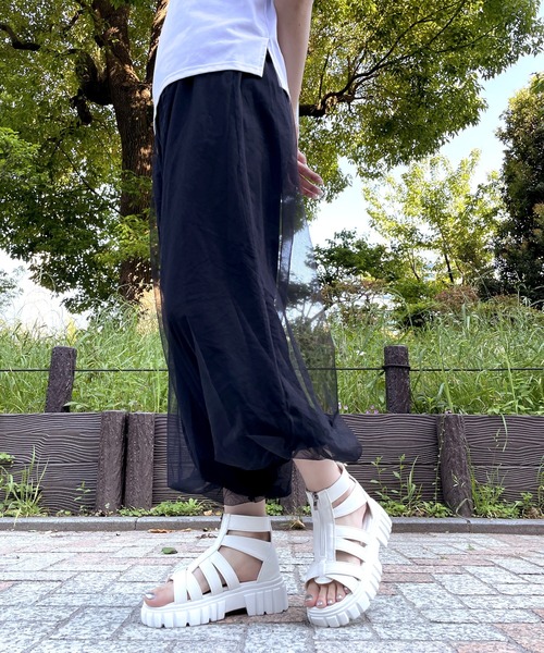 【ALDO】軽量 レザー Lamington グラディエーター 厚底サンダル ALDO】軽量 レザー Lamington グラディエーター 厚底サンダル