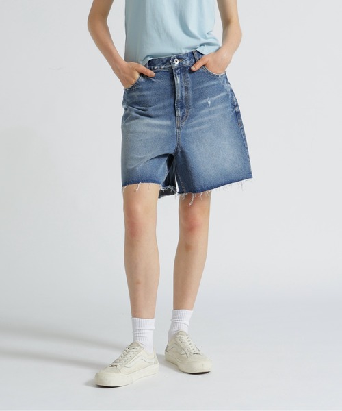 AVIREX(アヴィレックス)の「《直営店限定》HEART SHORT PANTS/ハートショートパンツ(デニムパンツ・レディース・ブルー系その他/オフホワイト・M/S)」の3枚目の写真