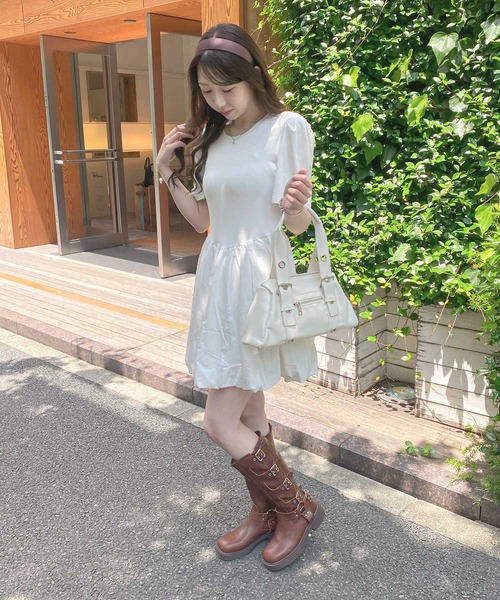 frunco(フランコ)の「バルーンワンピース(ワンピース・レディース・ホワイト/ピンク/ブラック・FREE)」の7枚目の写真
