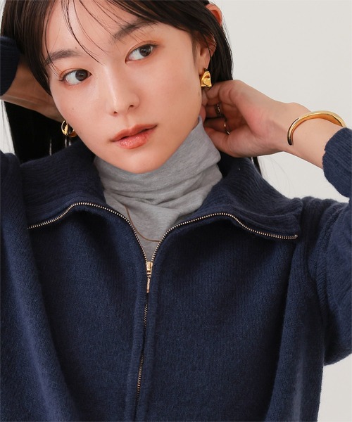 UR'S(ユアーズ)の「ボトルネックラウンドヘムプルオーバー(Tシャツ/カットソー・レディース・ブラック/クリーム/杢グレー/ホワイト・L/M/S)」の18枚目の写真
