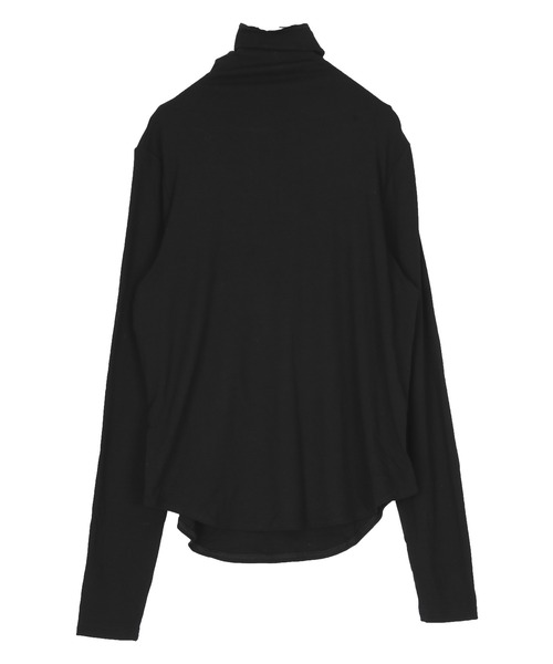 UR'S(ユアーズ)の「ボトルネックラウンドヘムプルオーバー(Tシャツ/カットソー・レディース・ブラック/クリーム/杢グレー/ホワイト・L/M/S)」の22枚目の写真