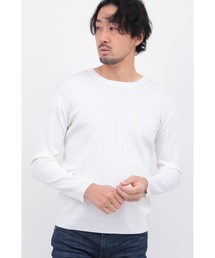 ブライトランダムテレコクルーネックKN