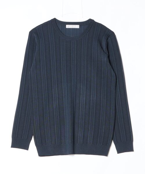 HIGH STREET（ハイストリート）の「ﾌﾞﾗｲﾄﾗﾝﾀﾞﾑﾃﾚｺｸﾙｰﾈｯｸKN（ニット/セーター・メンズ・グレー系その他/ネイビー/ホワイト/ブラック・M/LL/L）」の12枚目の写真