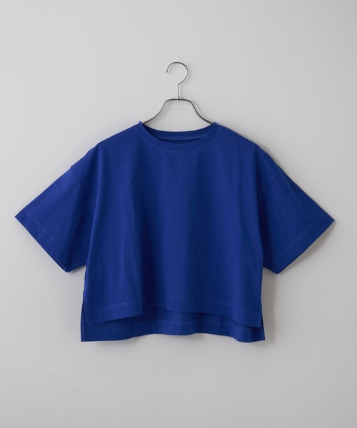 COLONY 2139(コロニートゥーワンスリーナイン)の「スマートワイドクロップドTシャツ(Tシャツ/カットソー・レディース・ブラック/グレー/ブルー/ホワイト/ピンク・FREE)」の4枚目の写真