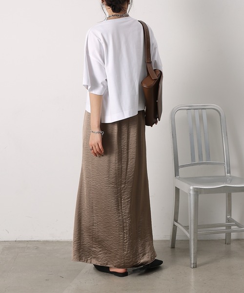 COLONY 2139(コロニートゥーワンスリーナイン)の「スマートワイドクロップドTシャツ(Tシャツ/カットソー・レディース・ブラック/グレー/ブルー/ホワイト/ピンク・FREE)」の12枚目の写真
