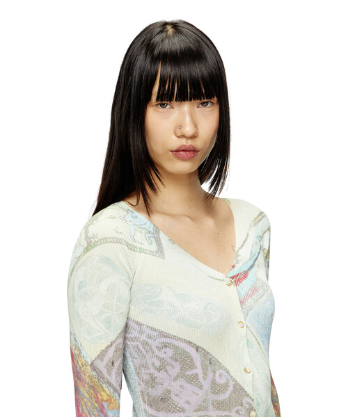 DIESEL（ディーゼル）の「ウィメンズ カーディガン M-FIORINA（カーディガン/ボレロ・レディース・ベージュ系その他・SMALL/X-SMALL/MEDIUM/LARGE/X-LARGE）」の3枚目の写真