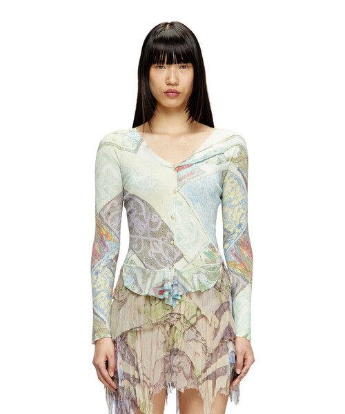 DIESEL（ディーゼル）の「ウィメンズ カーディガン M-FIORINA（カーディガン/ボレロ・レディース・ベージュ系その他・SMALL/X-SMALL/MEDIUM/LARGE/X-LARGE）」の6枚目の写真