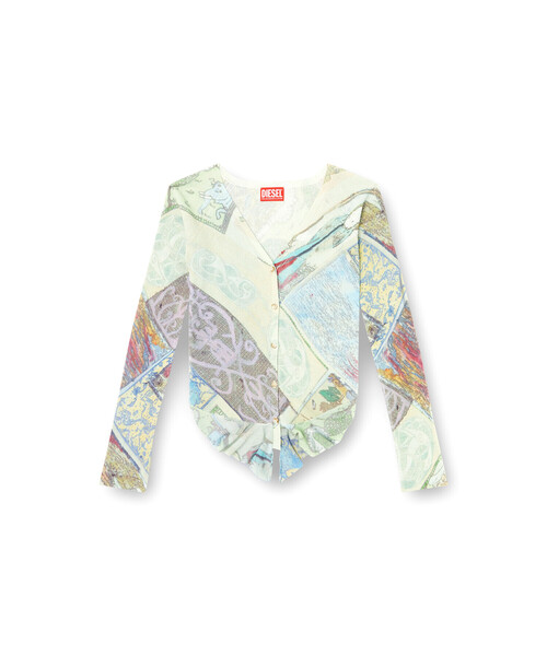 DIESEL（ディーゼル）の「ウィメンズ カーディガン M-FIORINA（カーディガン/ボレロ・レディース・ベージュ系その他・SMALL/X-SMALL/MEDIUM/LARGE/X-LARGE）」の5枚目の写真