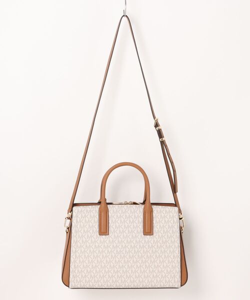 MICHAEL KORS(マイケルコース)の「LAILA サッチェル ミディアム - MKシグネチャー(ハンドバッグ・レディース・ホワイト系その他・FREE)」の7枚目の写真