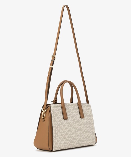 MICHAEL KORS(マイケルコース)の「LAILA サッチェル ミディアム - MKシグネチャー(ハンドバッグ・レディース・ホワイト系その他・FREE)」の5枚目の写真