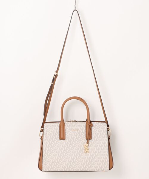 MICHAEL KORS(マイケルコース)の「LAILA サッチェル ミディアム - MKシグネチャー(ハンドバッグ・レディース・ホワイト系その他・FREE)」の6枚目の写真
