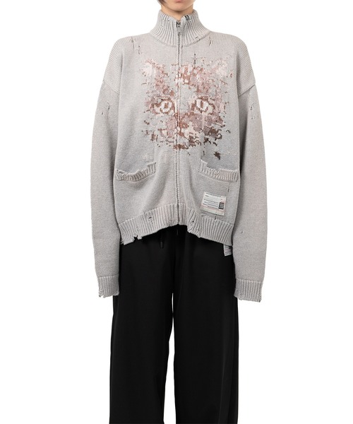 Maison MIHARA YASUHIRO(メゾンミハラヤスヒロ)の「Cat Jacquard Knit Cardigan(カーディガン/ボレロ・レディース・ブラック/ベージュ/グレー・36/38/40)」の12枚目の写真