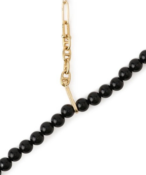 EO（イオ）】Onyx mix chain necklace（ネックレス）｜ADAM ET