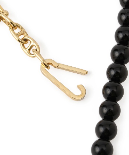 EO（イオ）】Onyx mix chain necklace（ネックレス）｜ADAM ET