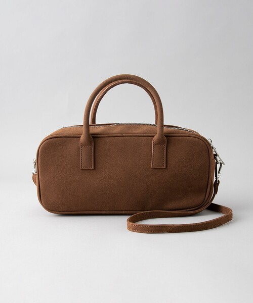 coen(コーエン)の「スクエアボストンショルダーバッグ(ショルダーバッグ・レディース・オフホワイト/ブラック/ブラウン/ダークブラウン・FREE)」の5枚目の写真