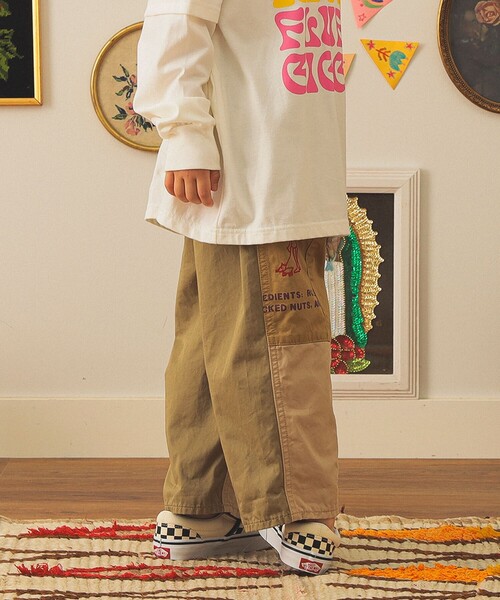 DENIM DUNGAREE（デニムダンガリー）の「DENIM DUNGAREE / コンパクト チノ リメイク パンツ 2025FW（105～125cm）（その他パンツ・キッズ・カーキ/ベージュ・125/105/115）」の17枚目の写真