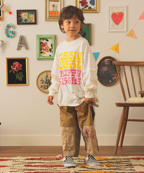 DENIM DUNGAREE（デニムダンガリー）の「DENIM DUNGAREE / コンパクト チノ リメイク パンツ 2025FW（105～125cm）（その他パンツ・キッズ・カーキ/ベージュ・125/105/115）」の14枚目の写真