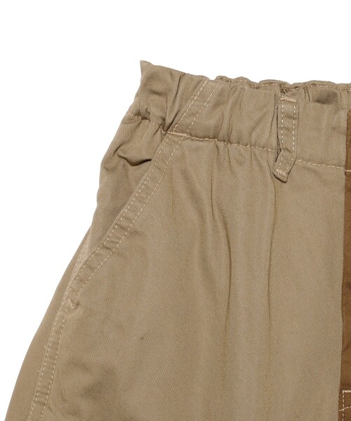 DENIM DUNGAREE（デニムダンガリー）の「DENIM DUNGAREE / コンパクト チノ リメイク パンツ 2025FW（105～125cm）（その他パンツ・キッズ・カーキ/ベージュ・125/105/115）」の12枚目の写真