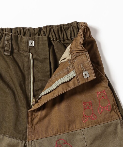 DENIM DUNGAREE（デニムダンガリー）の「DENIM DUNGAREE / コンパクト チノ リメイク パンツ 2025FW（105～125cm）（その他パンツ・キッズ・カーキ/ベージュ・125/105/115）」の6枚目の写真