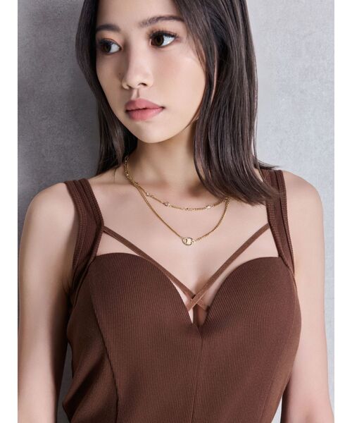 GYDA（ジェイダ）の「クロスバインダーリブロンパース（つなぎ/オールインワン・レディース・ブラウン/グレー/ブラック・FREE）」の11枚目の写真