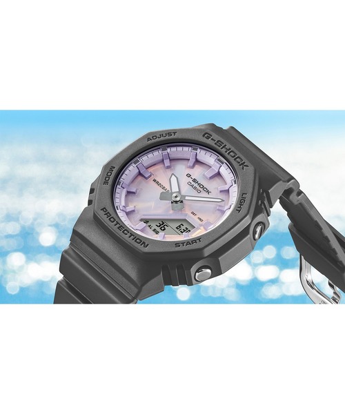 G-SHOCK(ジーショック)の「GMA-P2100シリーズ / GMA-P2100PC-1AJF(アナログ腕時計・レディース・ブラック×パープル・FREE)」の7枚目の写真