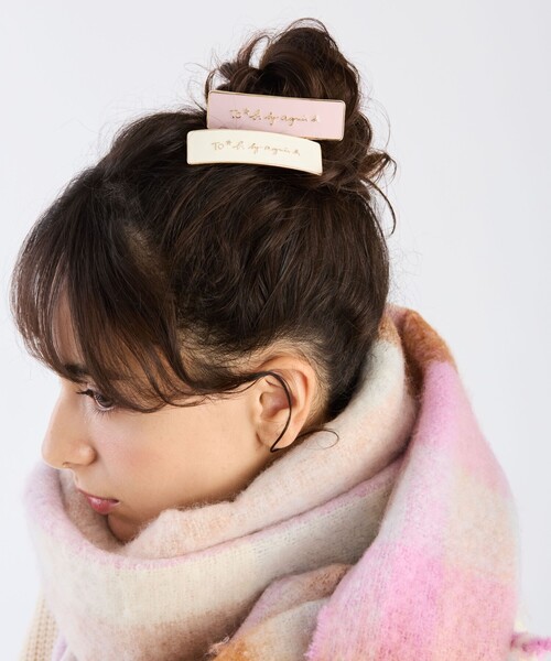 To b. by agnes b.（トゥービーバイアニエスベー）の「カラーヘアバレッタ（ヘアゴム・レディース・ホワイト系その他・FREE）」の7枚目の写真