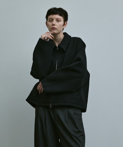 remer（リメール）の「Crater Wool Prime Jacket / クレーターウールプライムジャケット（ブルゾン・メンズ・ブラック/グレー・LARGE/MEDIUM/SMALL）」の16枚目の写真