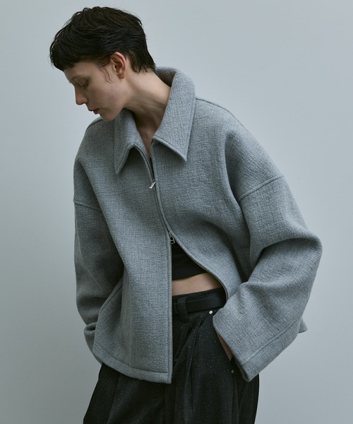 remer（リメール）の「Crater Wool Prime Jacket / クレーターウールプライムジャケット（ブルゾン・メンズ・ブラック/グレー・LARGE/MEDIUM/SMALL）」の6枚目の写真