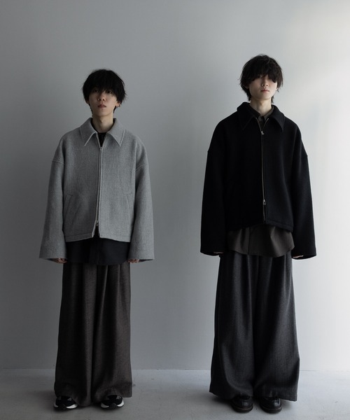 remer（リメール）の「Crater Wool Prime Jacket / クレーターウールプライムジャケット（ブルゾン・メンズ・ブラック/グレー・LARGE/MEDIUM/SMALL）」の13枚目の写真