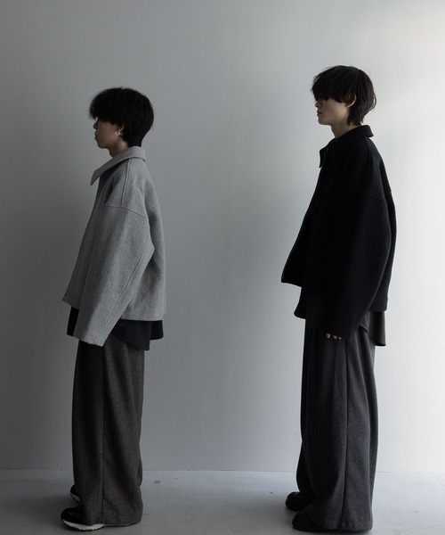 remer（リメール）の「Crater Wool Prime Jacket / クレーターウールプライムジャケット（ブルゾン・メンズ・ブラック/グレー・LARGE/MEDIUM/SMALL）」の14枚目の写真