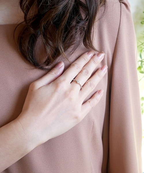 va vendome aoyama（ヴイエーヴァンドームアオヤマ）の「キュービックジルコニア リング（リング・レディース・シルバー・#9/#11/#13）」の3枚目の写真