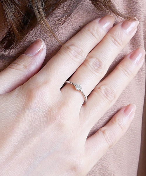 va vendome aoyama（ヴイエーヴァンドームアオヤマ）の「キュービックジルコニア リング（リング・レディース・シルバー・#9/#11/#13）」の4枚目の写真