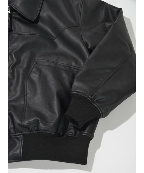 SUPERTHANKS（スーパーサンクス）の「スエード・合成皮革 中肉中綿入りブルゾン/Faux Suede Padded Blouson (CWU-Type)（ブルゾン・メンズ・ライトカーキ/ブラック/ブラック系その他・L/M/S）」の20枚目の写真