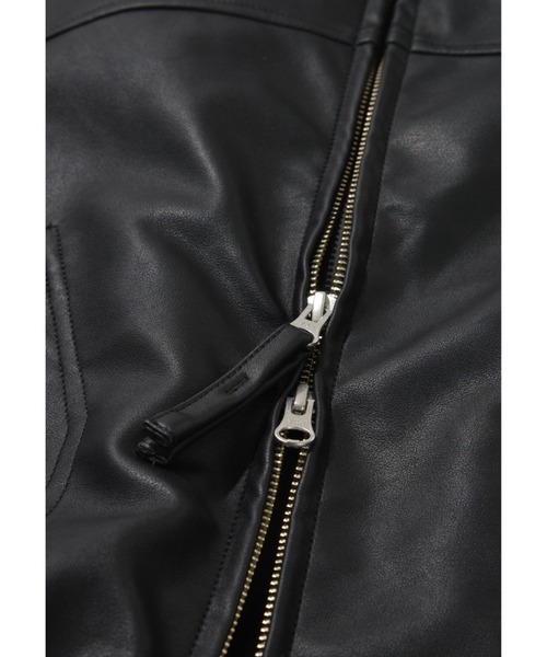 SUPERTHANKS（スーパーサンクス）の「スエード・合成皮革 中肉中綿入りブルゾン/Faux Suede Padded Blouson (CWU-Type)（ブルゾン・メンズ・ライトカーキ/ブラック/ブラック系その他・L/M/S）」の19枚目の写真