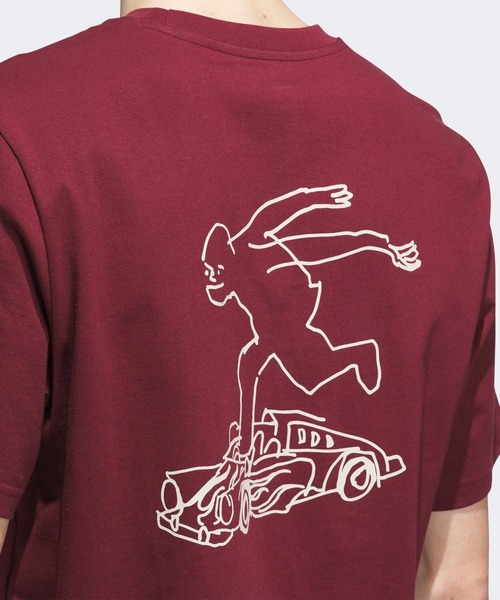 adidas(アディダス)の「シュムーフォイル ゴンズ スピーディー 半袖Tシャツ / アディダスオリジナルス adidas Originals(Tシャツ/カットソー・メンズ・レッド/ブラック・X-LARGE/3XL/XX-LARGE/X-SMALL/SMALL/MEDIUM/LARGE)」の7枚目の写真