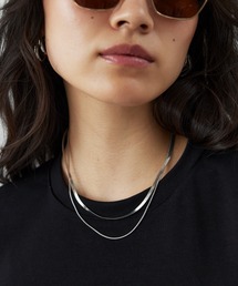 HANNE（アン）の「シルバーレイヤードメタルネックレス（ネックレス・レディース）」