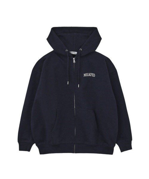 MILKFED.（ミルクフェド）の「HEART EMBROIDERED LOGO ZIP UP HOODIE（パーカー・レディース・オートミール/ブラック・M/L）」の4枚目の写真
