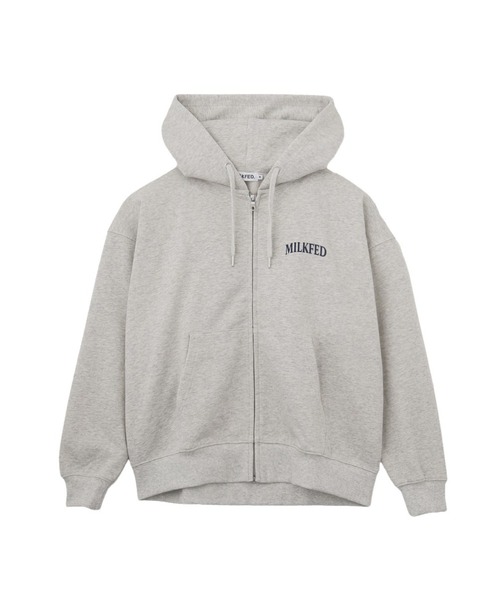 MILKFED.（ミルクフェド）の「HEART EMBROIDERED LOGO ZIP UP HOODIE（パーカー・レディース・オートミール/ブラック・M/L）」の8枚目の写真
