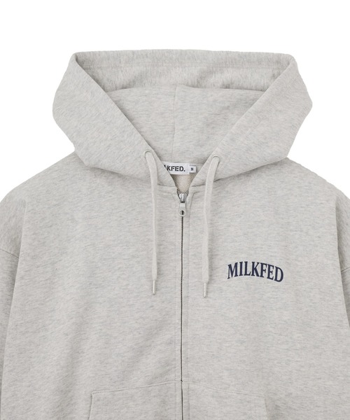 MILKFED.（ミルクフェド）の「HEART EMBROIDERED LOGO ZIP UP HOODIE（パーカー・レディース・オートミール/ブラック・M/L）」の10枚目の写真