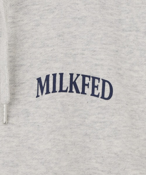 MILKFED.（ミルクフェド）の「HEART EMBROIDERED LOGO ZIP UP HOODIE（パーカー・レディース・オートミール/ブラック・M/L）」の12枚目の写真