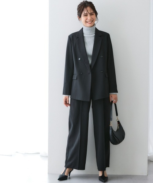 7days Life Styling(セブンデイズライフスタイリング)の「【みさとさんコラボ】ダブルブレストテーラードジャケット<大きいサイズ有>(テーラードジャケット・レディース・グレー/ブラック・L/M/3L/LL)」の16枚目の写真