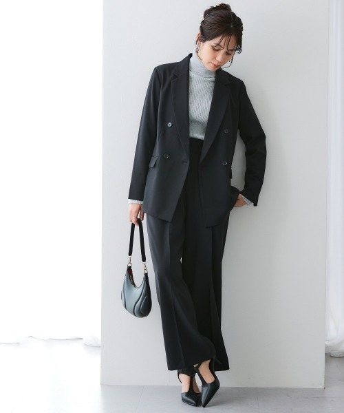 7days Life Styling(セブンデイズライフスタイリング)の「【みさとさんコラボ】ダブルブレストテーラードジャケット<大きいサイズ有>(テーラードジャケット・レディース・グレー/ブラック・L/M/3L/LL)」の18枚目の写真