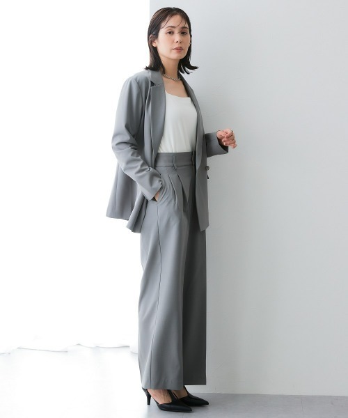 7days Life Styling(セブンデイズライフスタイリング)の「【みさとさんコラボ】ダブルブレストテーラードジャケット<大きいサイズ有>(テーラードジャケット・レディース・グレー/ブラック・L/M/3L/LL)」の11枚目の写真