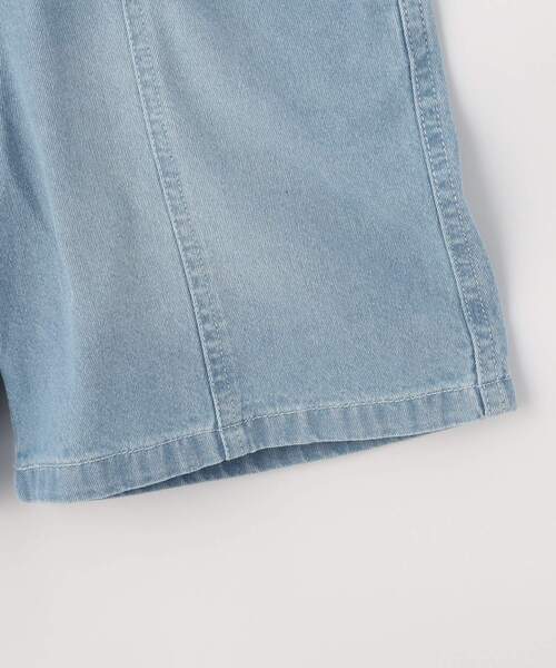 SHOO・LA・RUE（シューラルー）の「【100-150cm/ひんやり】ゆったりシルエットの デニムハーフパンツ（その他パンツ・キッズ・サックスブルー/ブルー系その他・15 /14/13/12/11/10）」の7枚目の写真