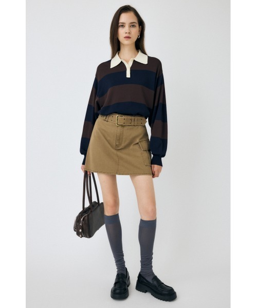 25年AW新作】BORDER ニットポロシャツ（ニット/セーター